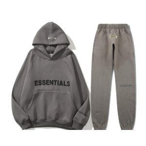 Fear of God Essentials Hoodie Tracksuit Gray