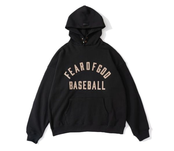 Fear of God Essentials Baseball Hoodie black