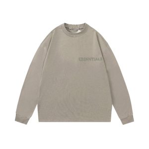 Essentials Casual Round Neck Sweatshirt Smokey Gray