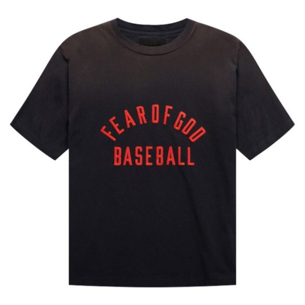 Fear of God Baseball T- Shirt Black