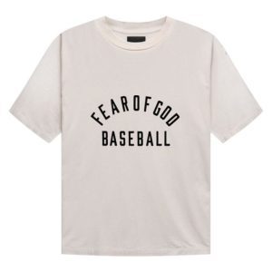 Fear of God Baseball T- Shirt Cream