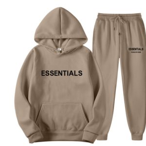 Essentials Fear of God Hoodie Tracksuit Camel