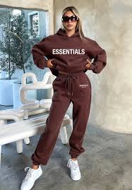 Grey Essentials Hoodies